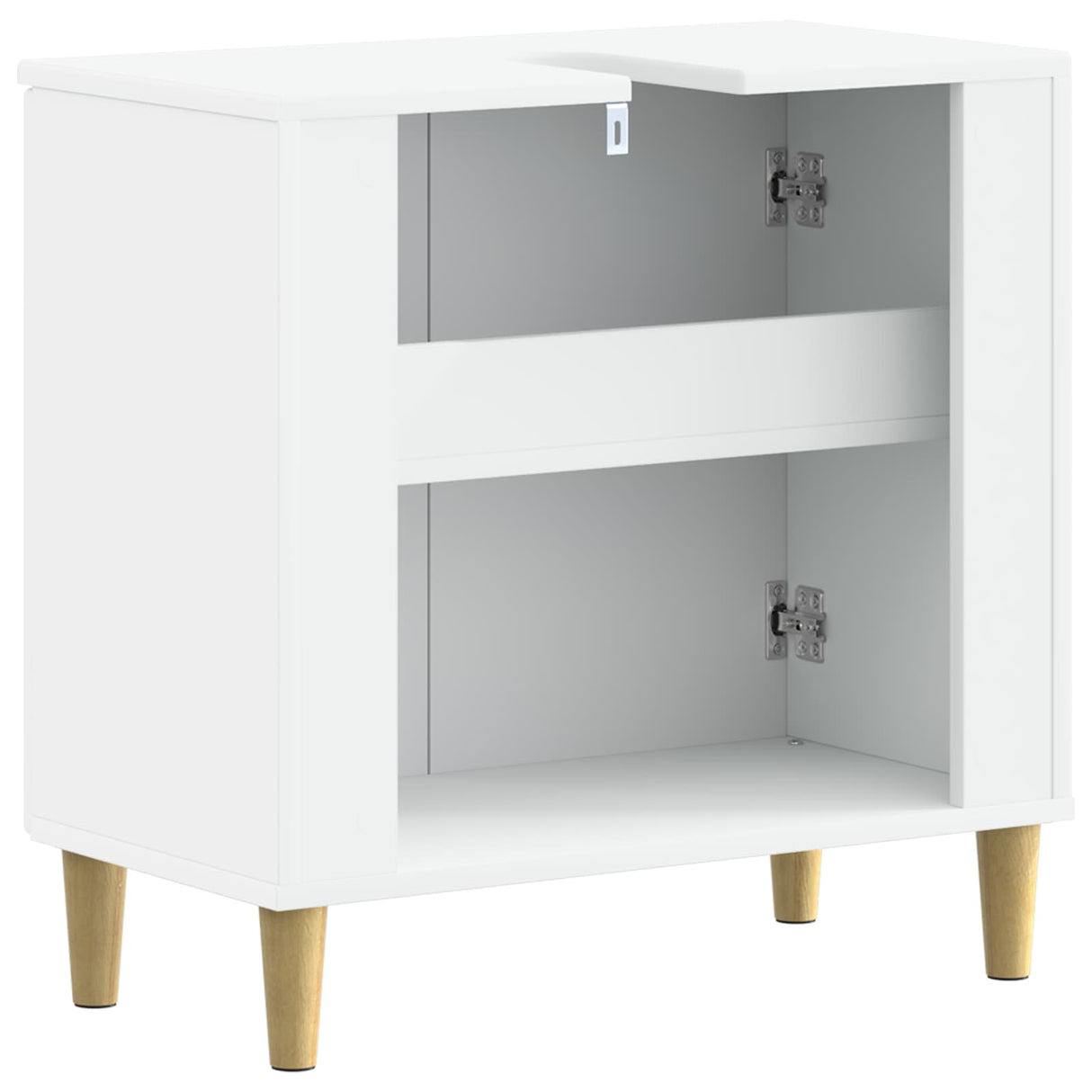 Bathroom Sink Cabinet DELFT White 59.5 x 31.5 x 59 cm