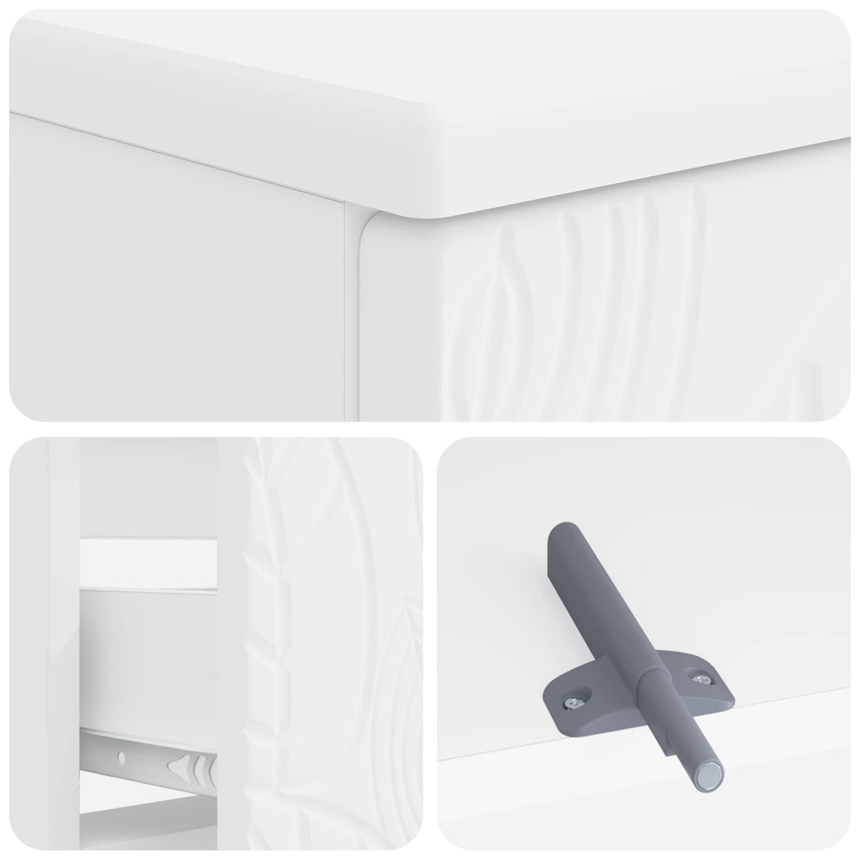 Bathroom Sink Cabinet DELFT White 82 x 41 x 59 cm