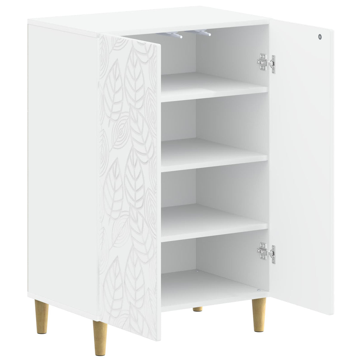 Shoe Cabinet DELFT 59.5 x 39.5 x 90 cm Engineered Wood White