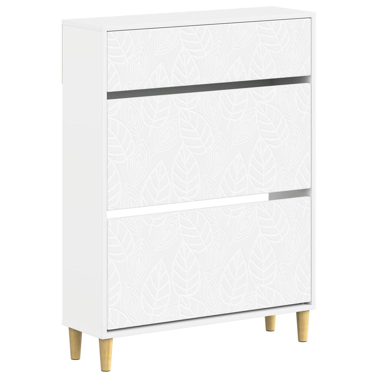 Shoe Cabinet DELFT 78 x 24 x 103 cm Engineered Wood White