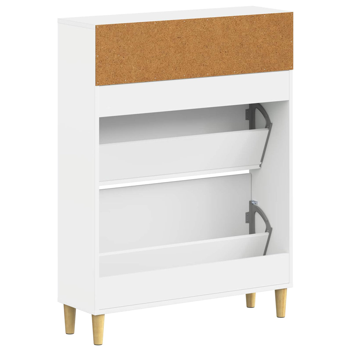 Shoe Cabinet DELFT 78 x 24 x 103 cm Engineered Wood White