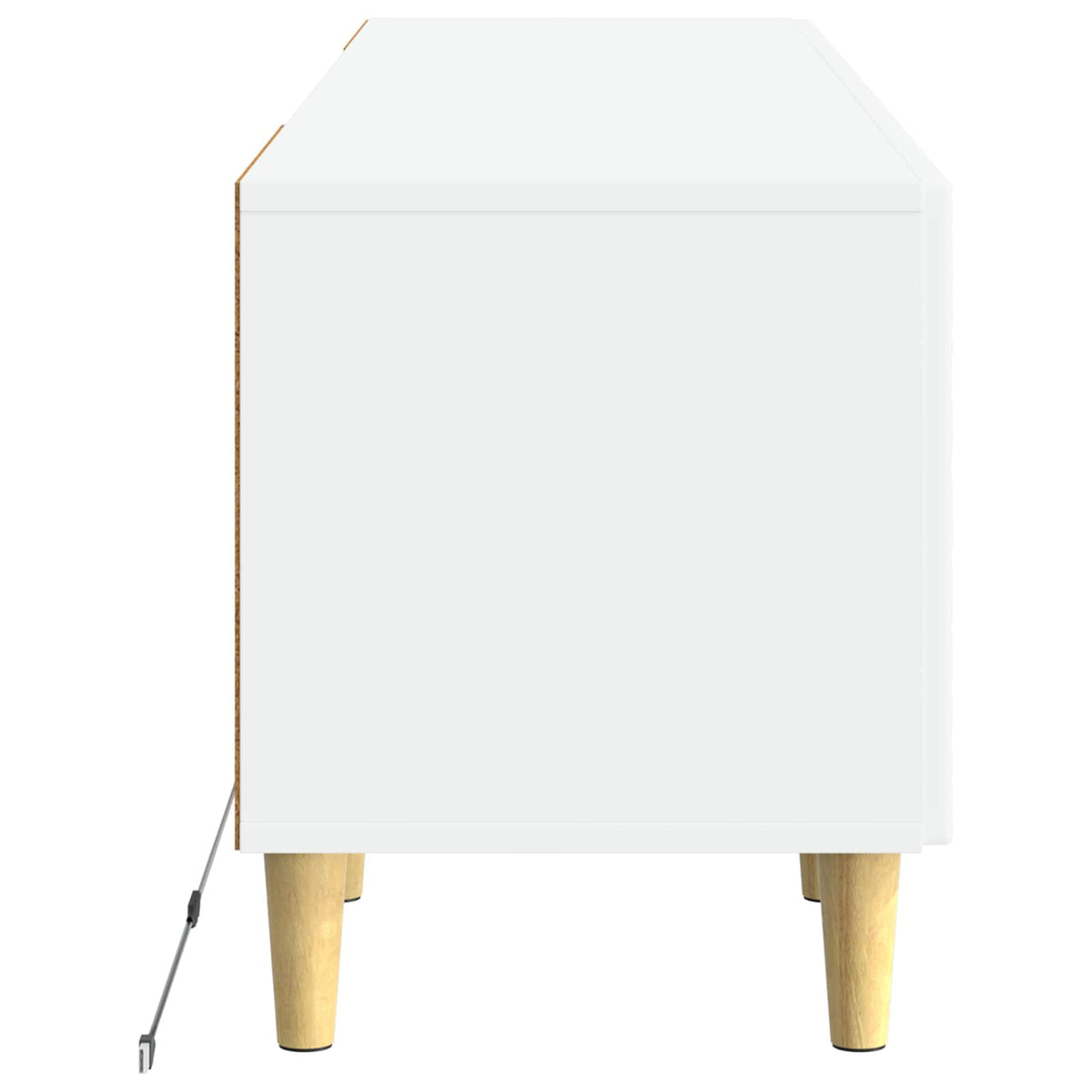 LED TV Cabinet DELFT 153 x 35 x 43 cm White Engineered Wood