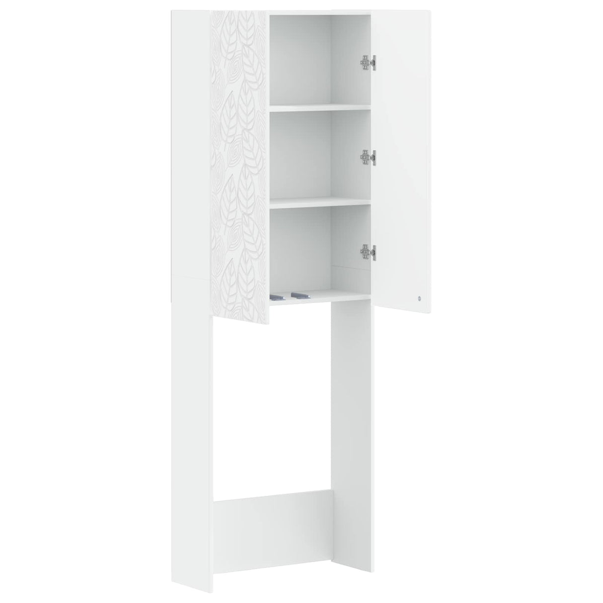 Toilet Cabinet DELFT White 66 x 25.5 x 190 cm Engineered Wood