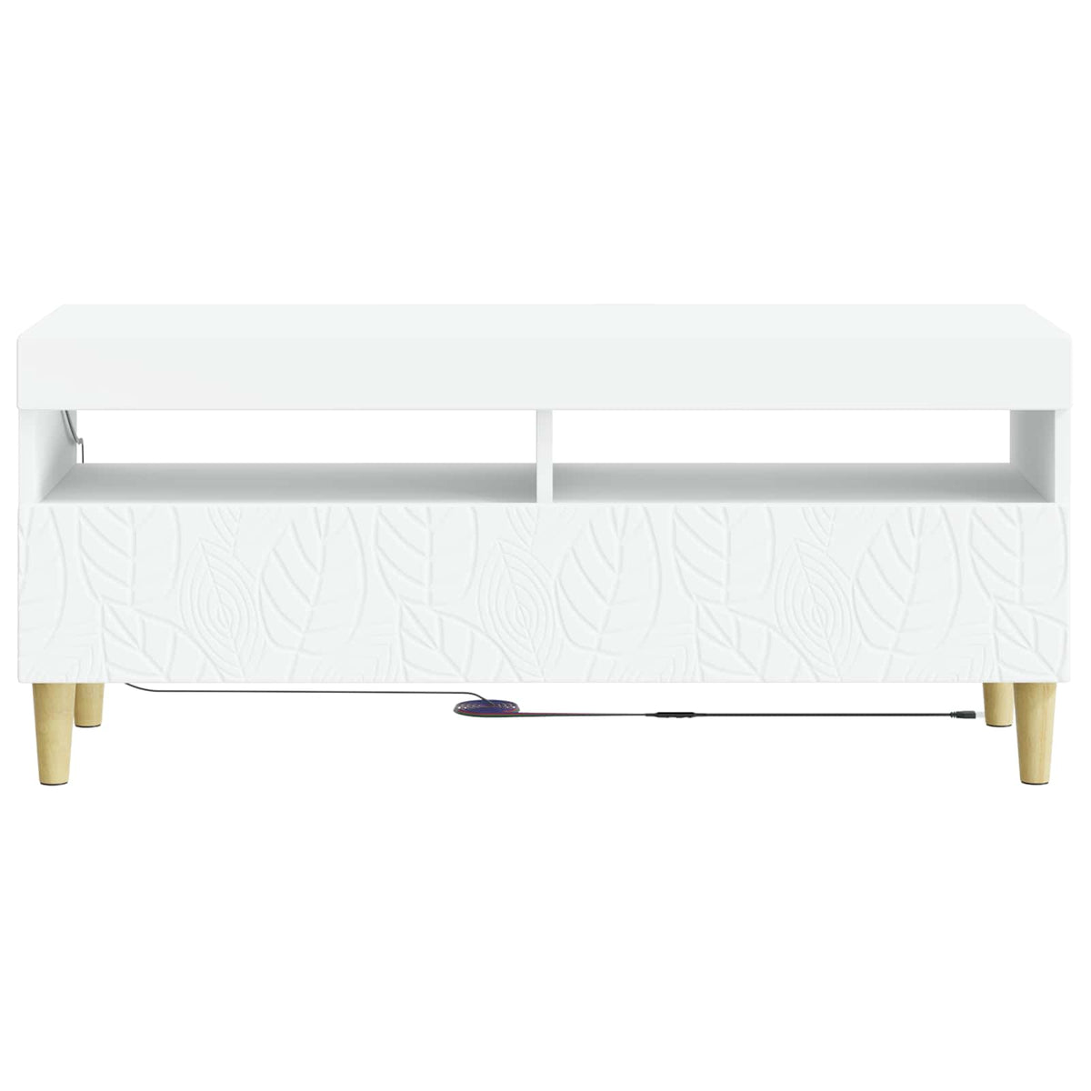 LED TV Cabinet White Engineered Wood