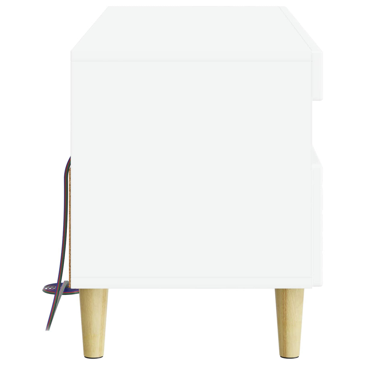 LED TV Cabinet White Engineered Wood