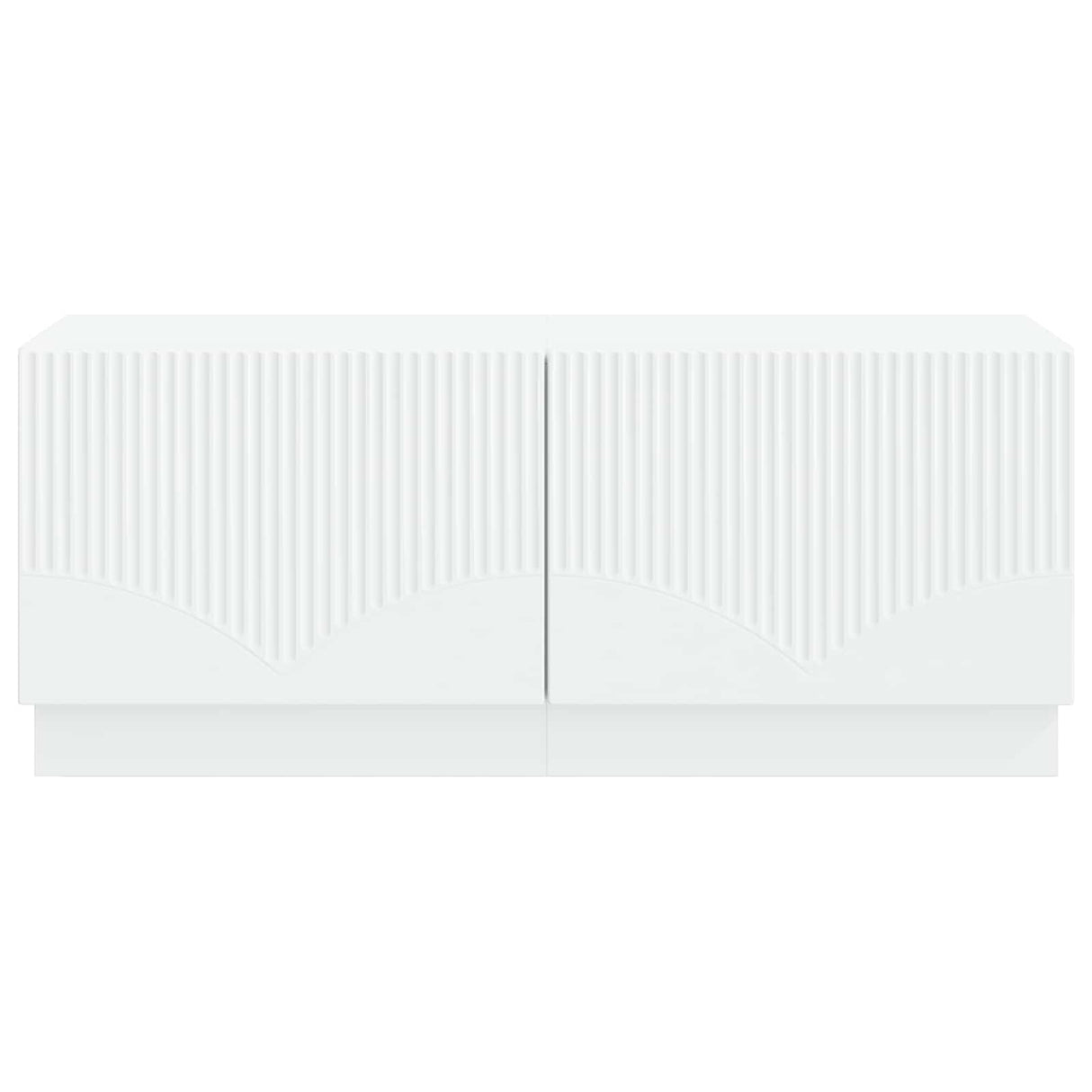 TV Cabinet White Engineered Wood