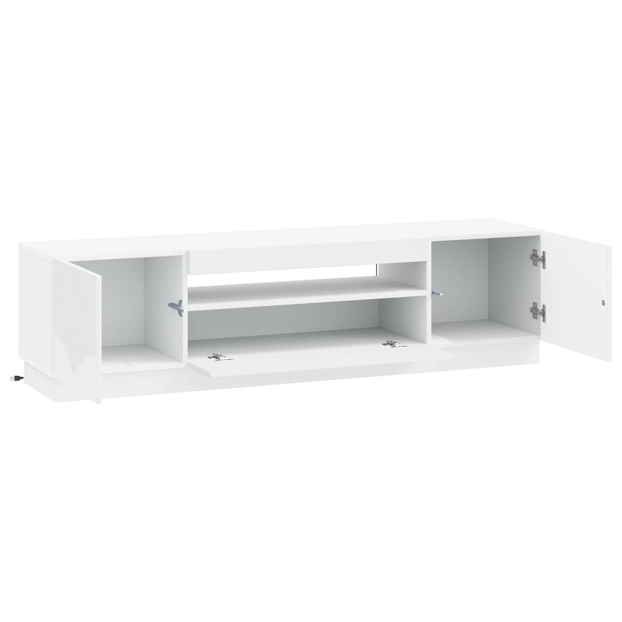 LED TV Cabinet White Engineered Wood
