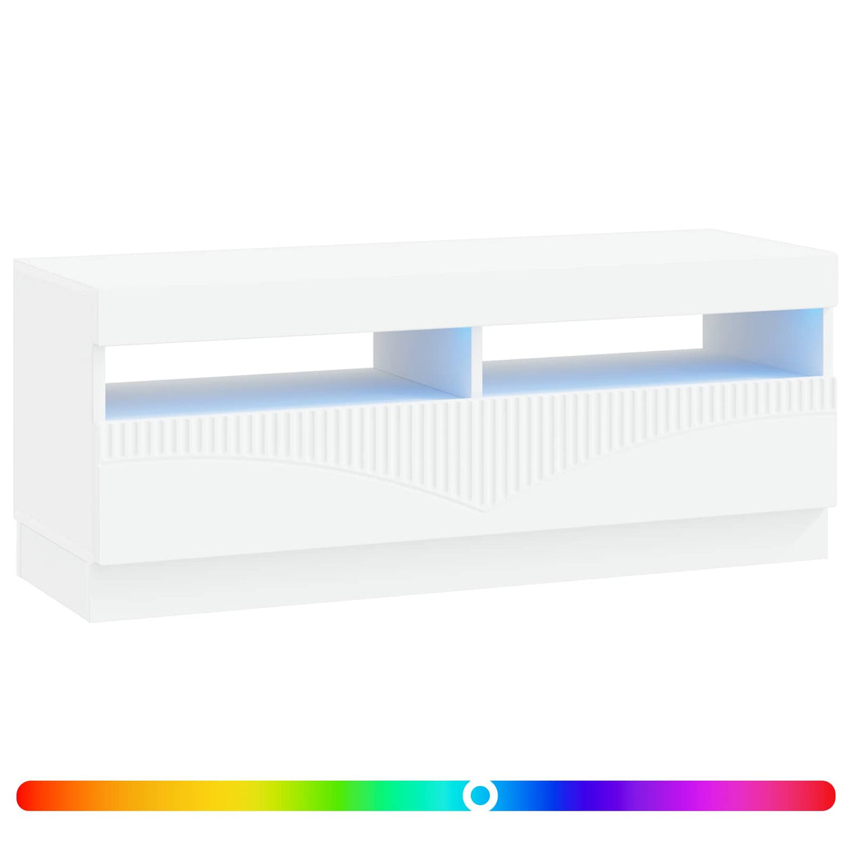 LED TV Cabinet White Engineered Wood