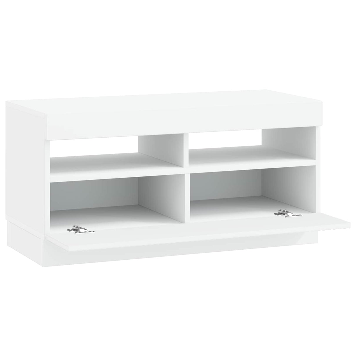 LED TV Cabinet White Engineered Wood