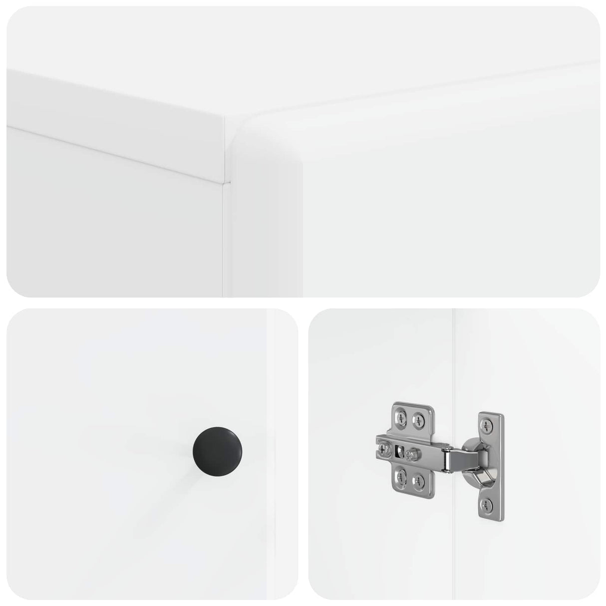Bathroom Cabinet with Open Shelf BREDA White 30 x 31 x 190 cm
