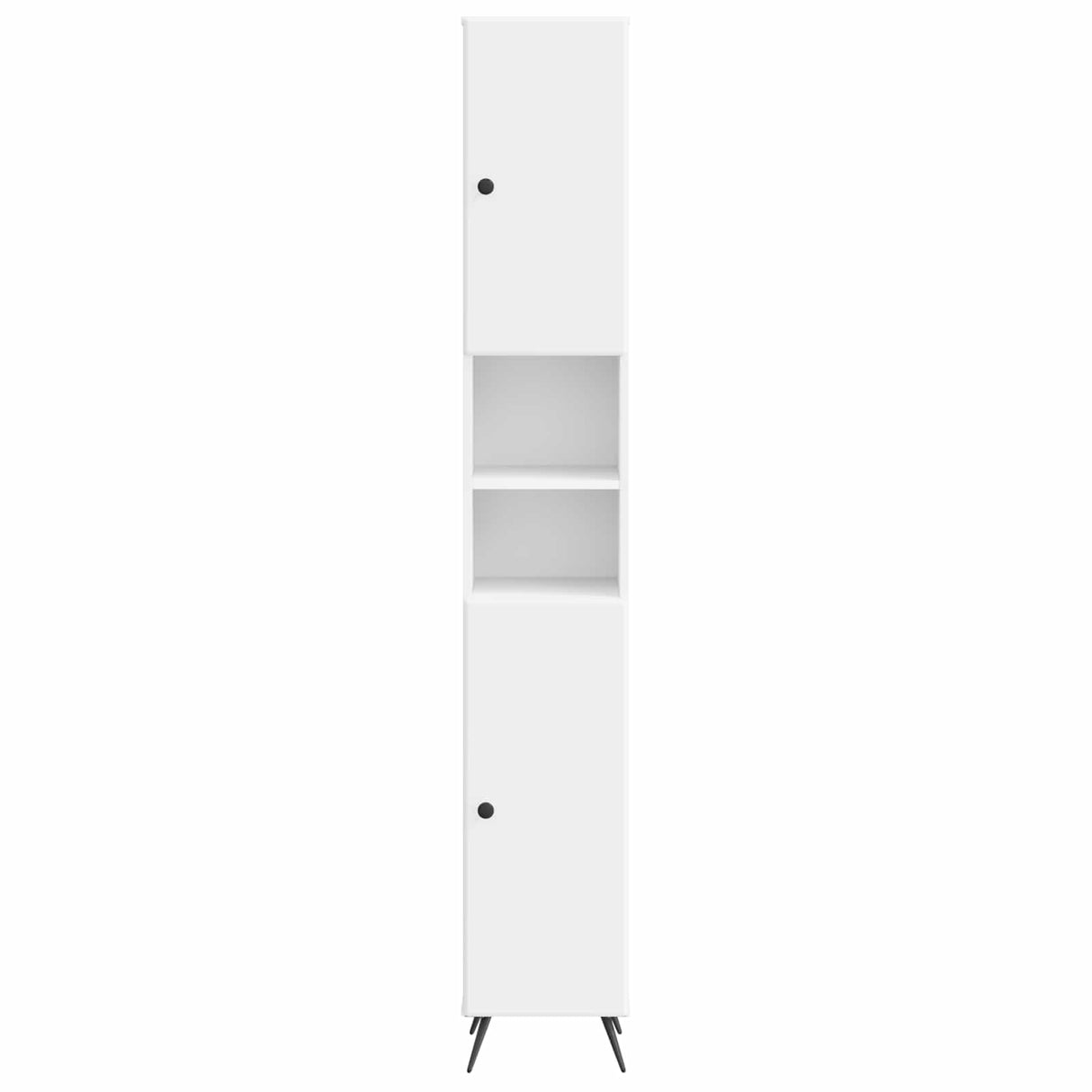 Bathroom Cabinet with Open Shelf BREDA White 30 x 31 x 190 cm
