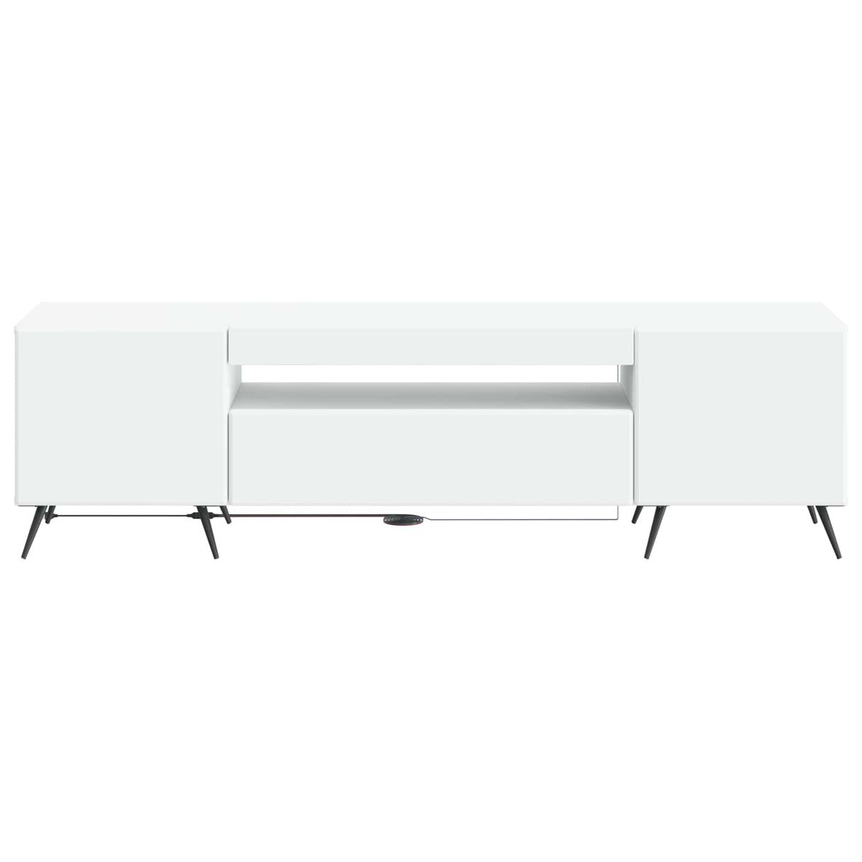 LED TV Cabinet White Engineered Wood
