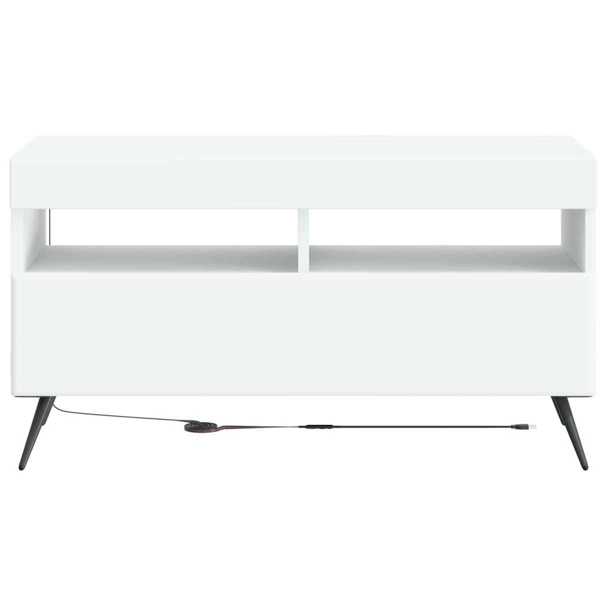 LED TV Cabinet White Engineered Wood
