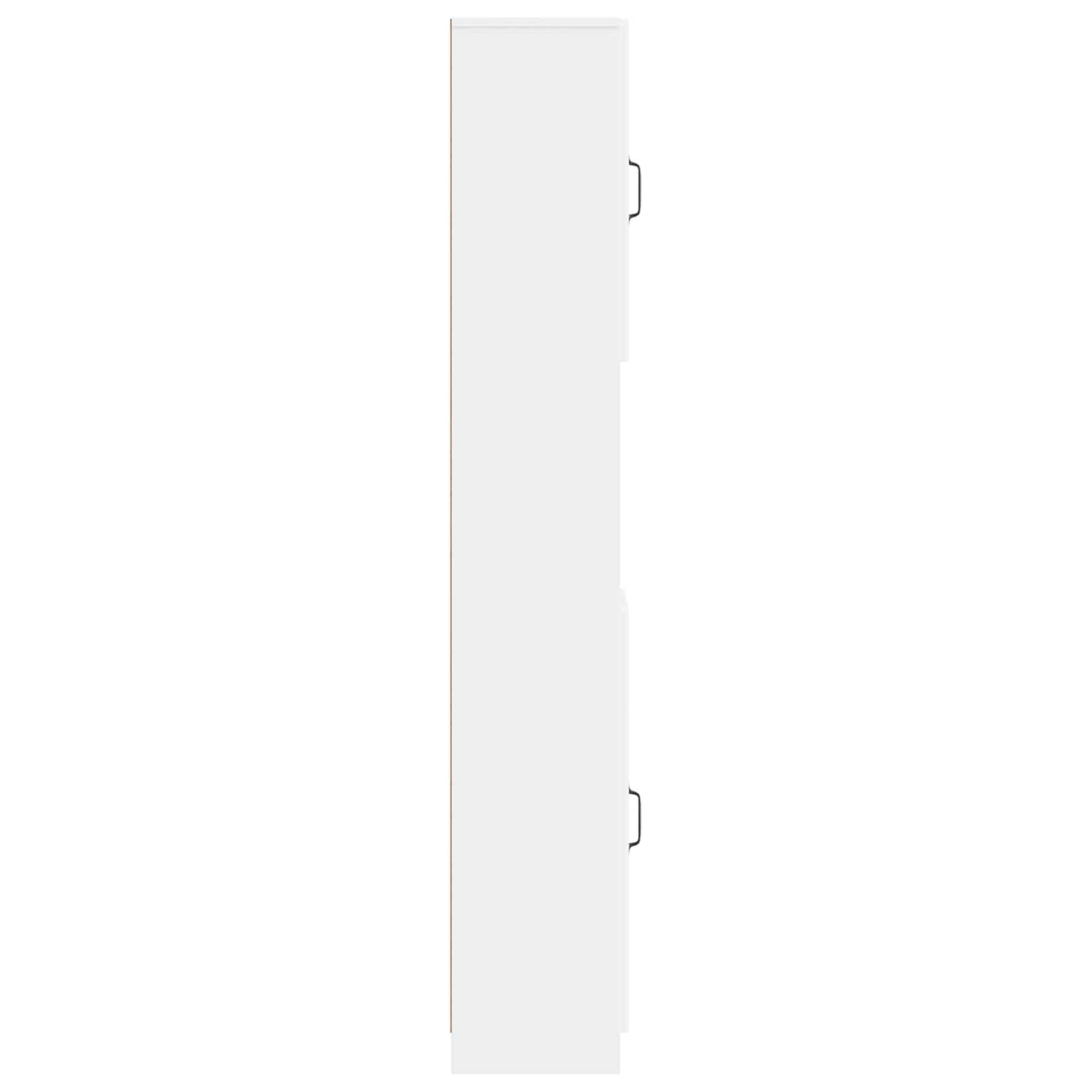 Bathroom Cabinet with Open Shelf UTRECHT White 30 x 31 x 187 cm