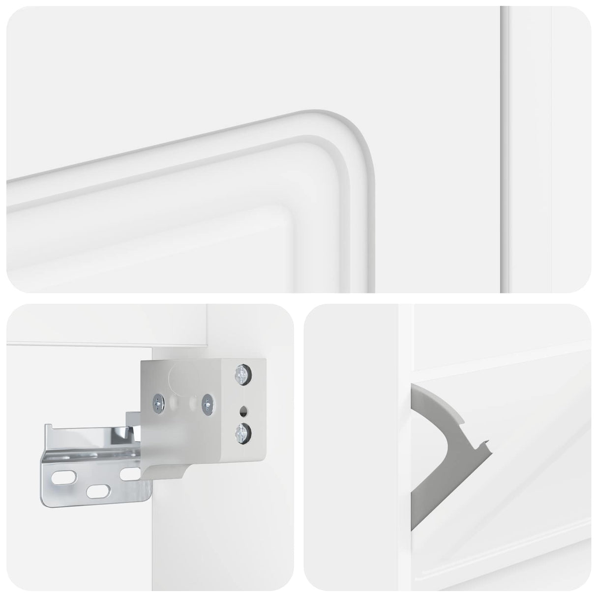Wall-Mounted Shoe Cabinet UTRECHT 71 x 17 x 86 cm White