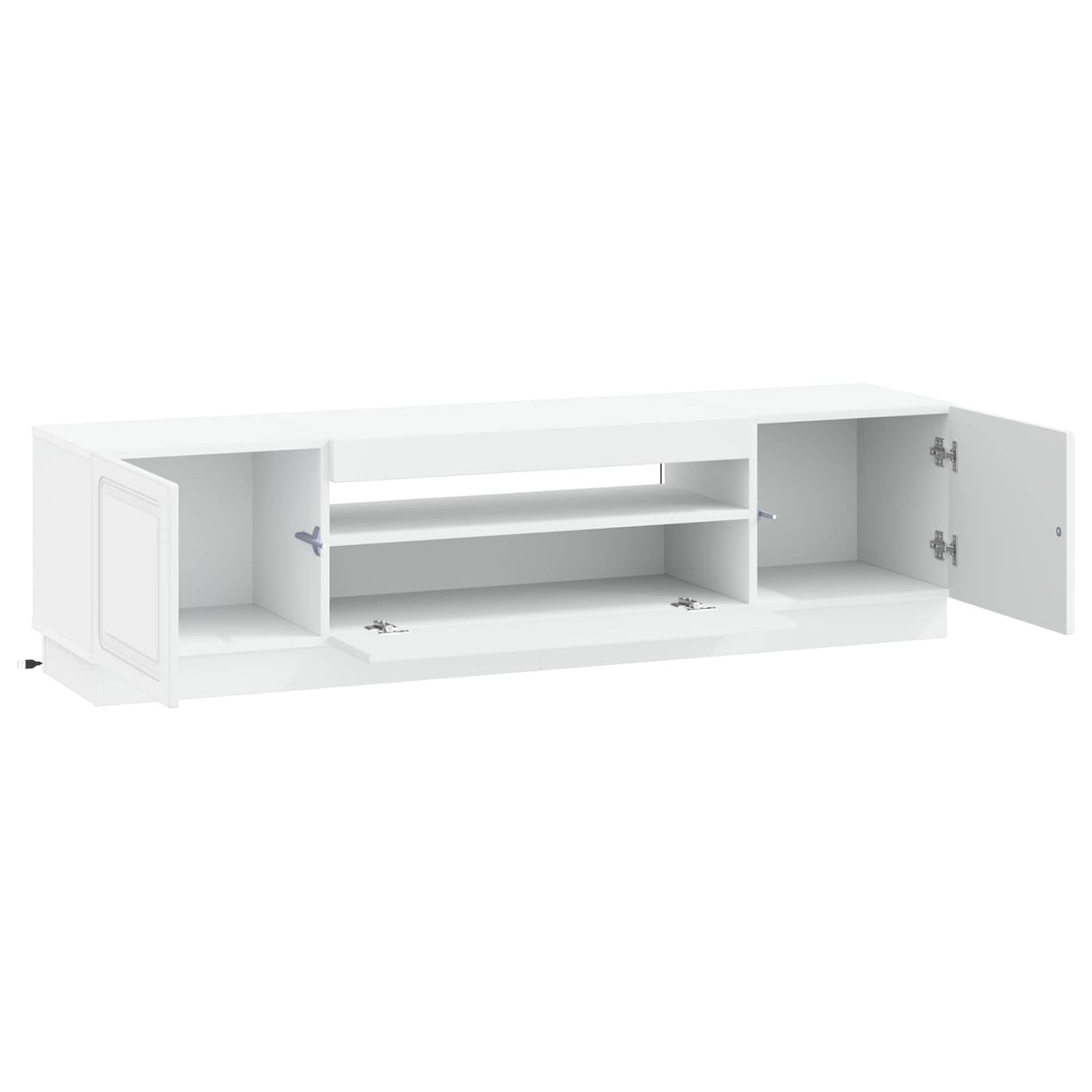LED TV Cabinet White Engineered Wood