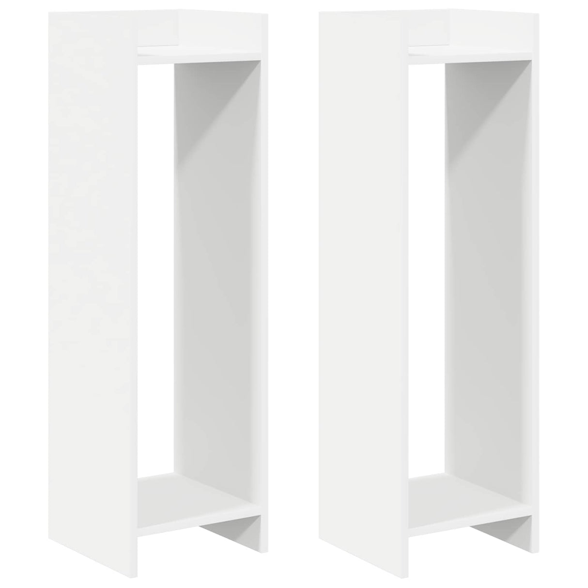 Plant Stand 2 pcs White 30 x 30 x 100 cm Engineered Wood