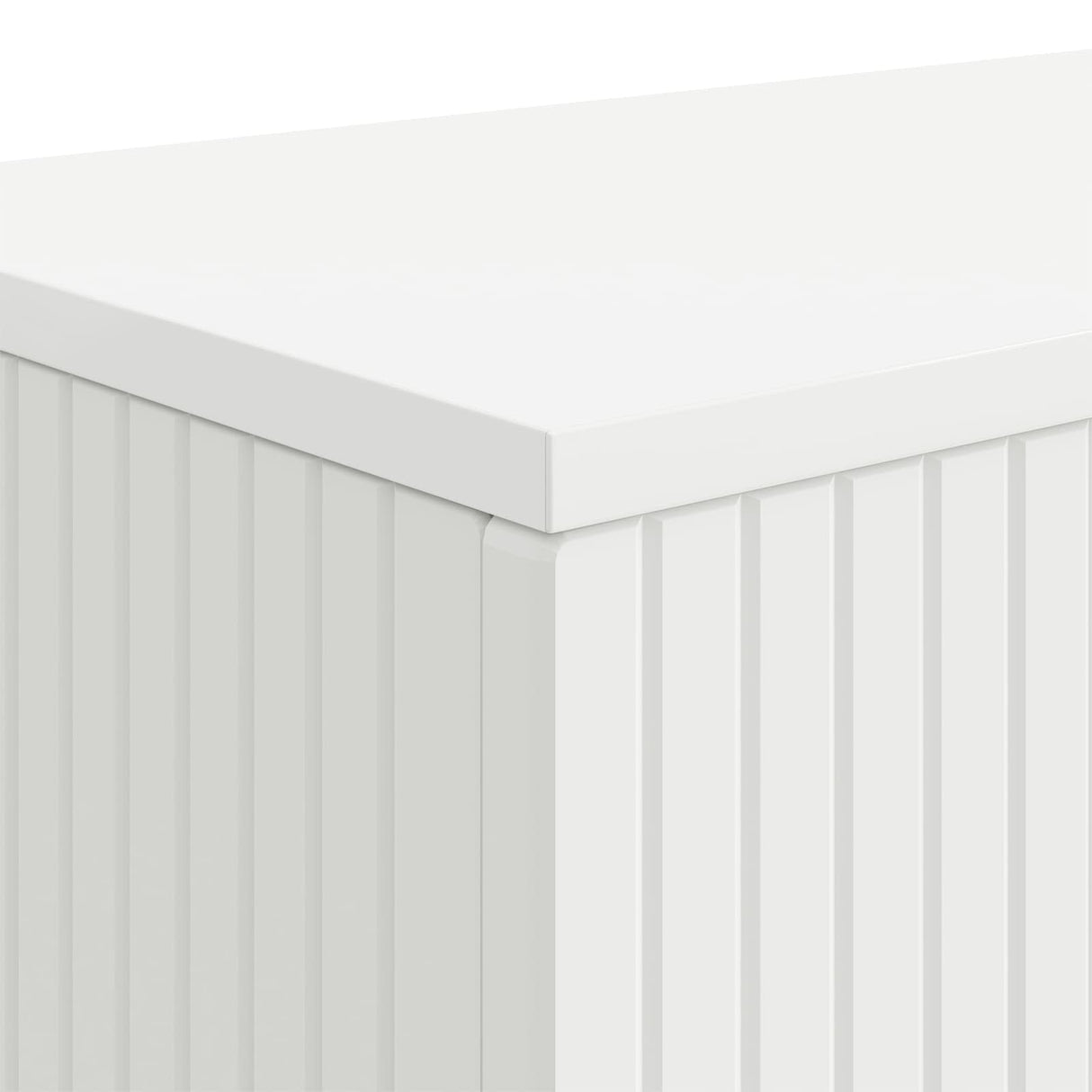 Console Table Striped White 101 x 29 x 74 cm Engineered Wood