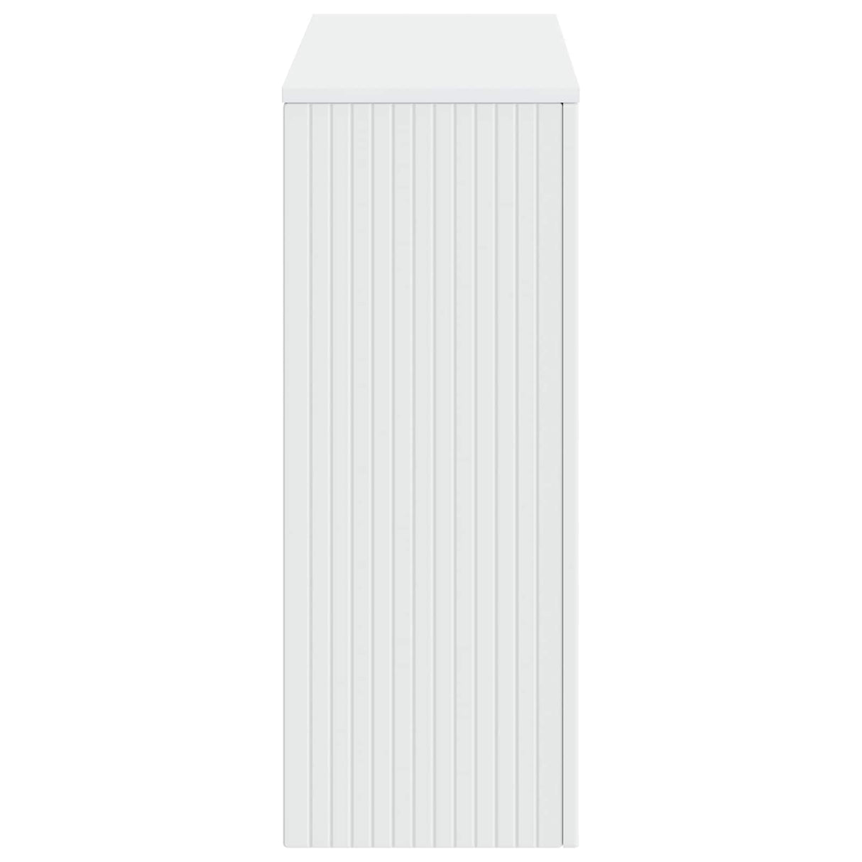Console Table Striped White 101 x 29 x 74 cm Engineered Wood