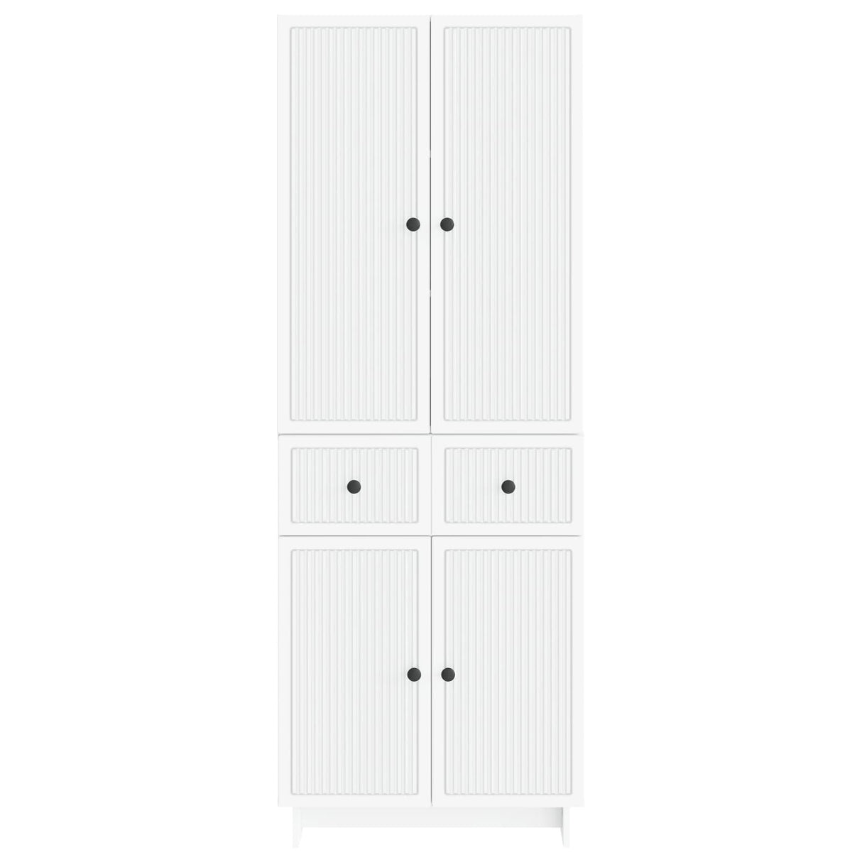 Cabinet Set 2 pcs White 66 x 34.5 x 90 cm Engineered Wood