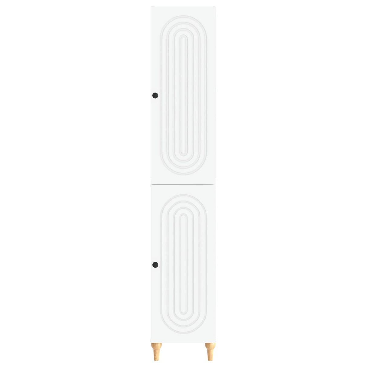 Cabinet Set 2 pcs White Engineered Wood
