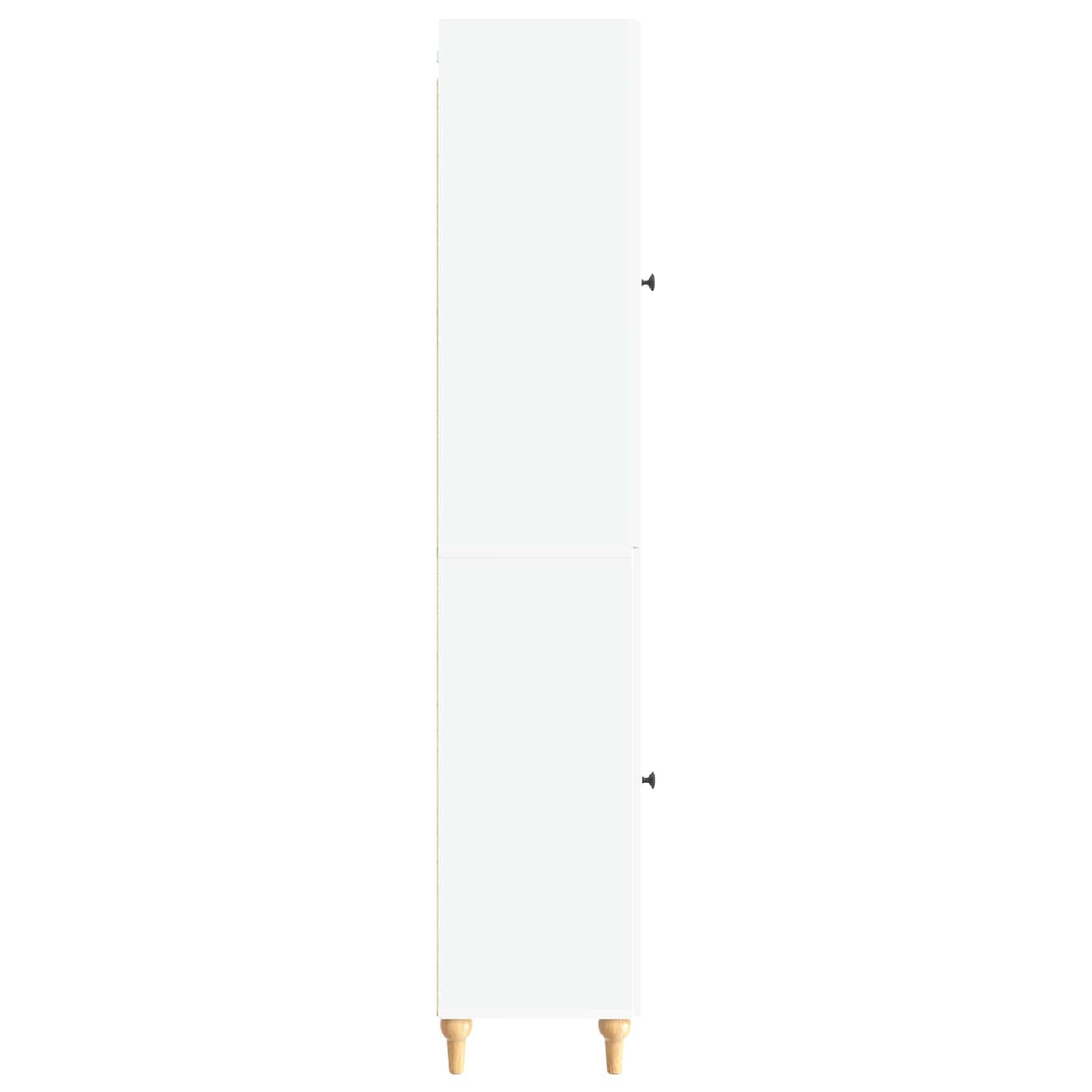 Cabinet Set 2 pcs White Engineered Wood