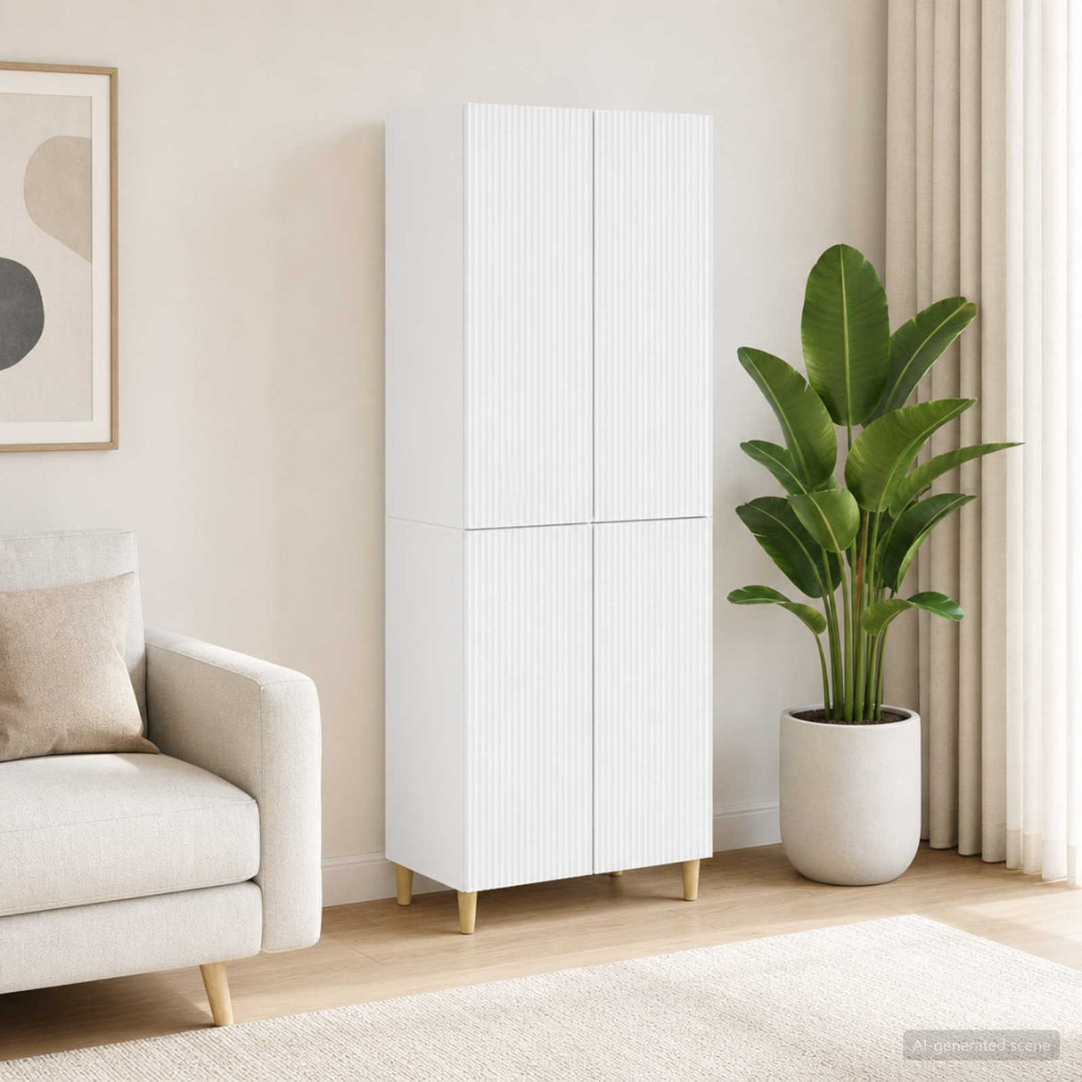 Cabinet Set 2 pcs 66 x 34.5 x 90 cm Engineered Wood