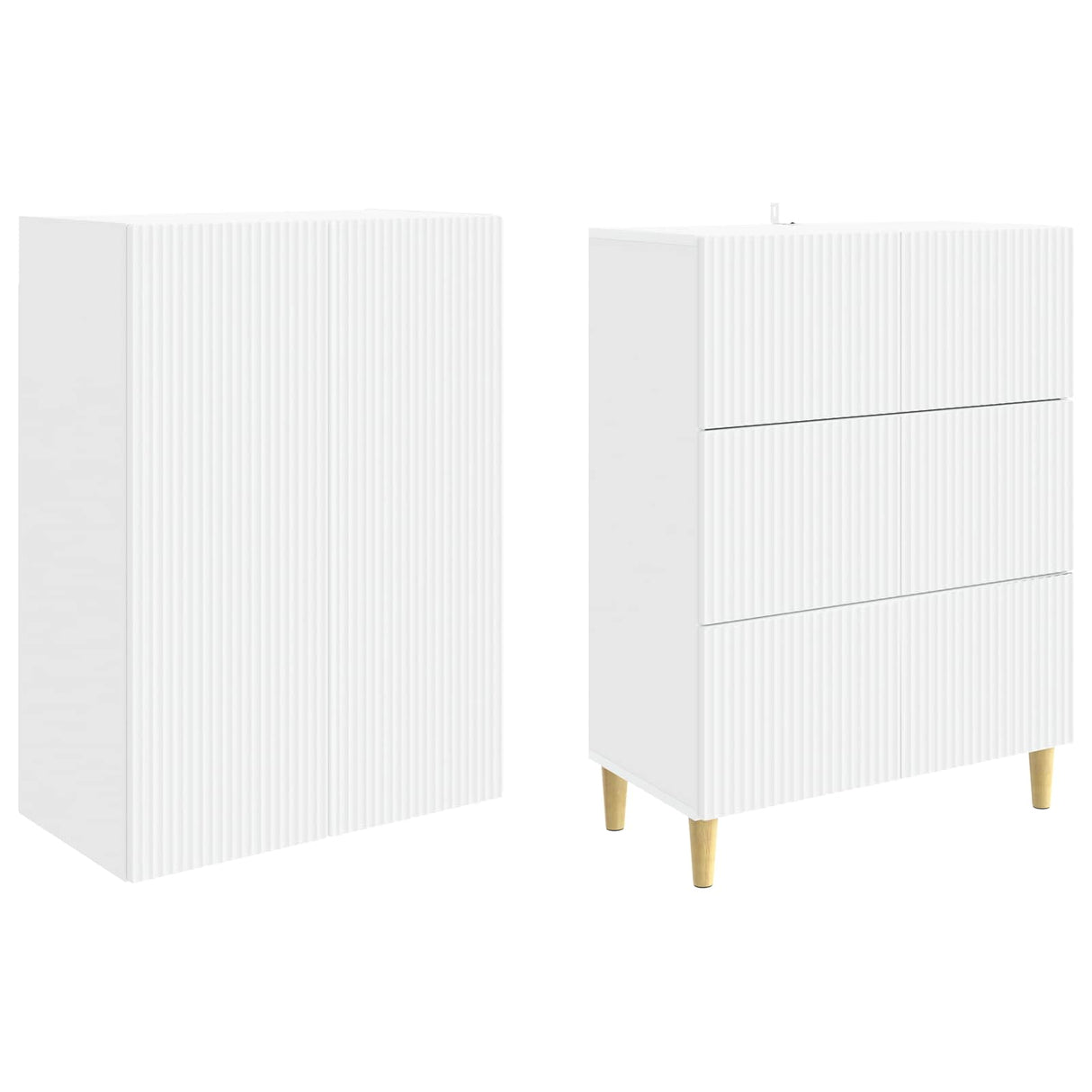 Cabinet Set 2 pcs 66 x 34.5 x 90 cm Engineered Wood