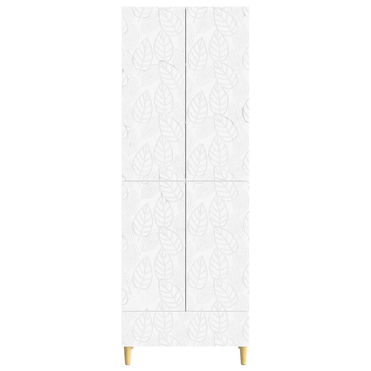 Cabinet Set 2 pcs White Engineered Wood