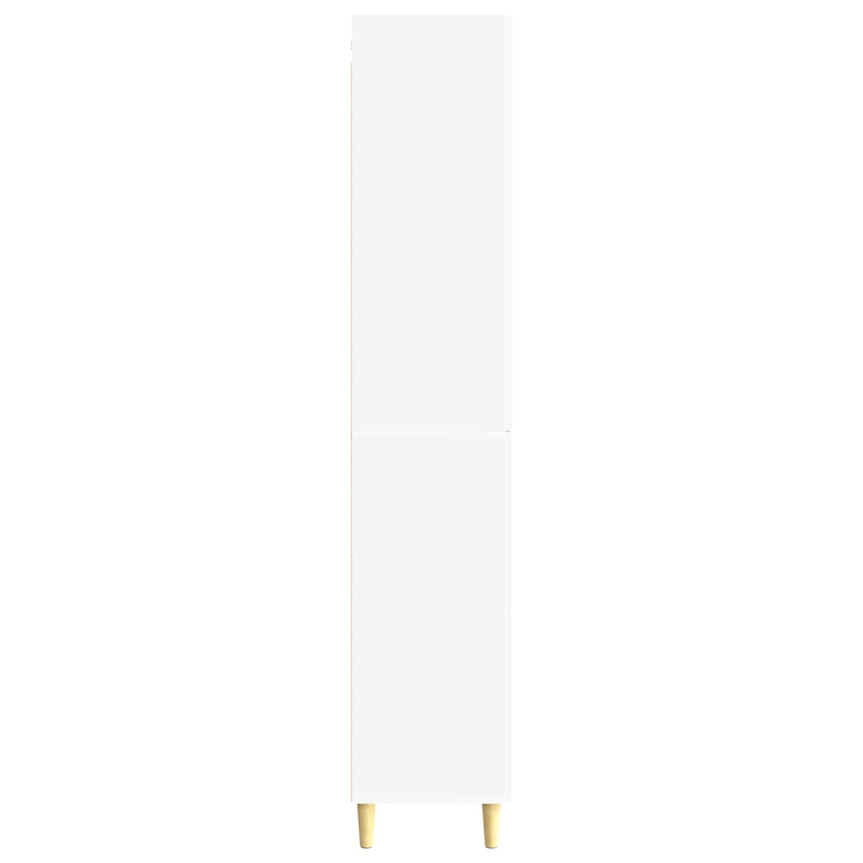 Cabinet Set 2 pcs White Engineered Wood