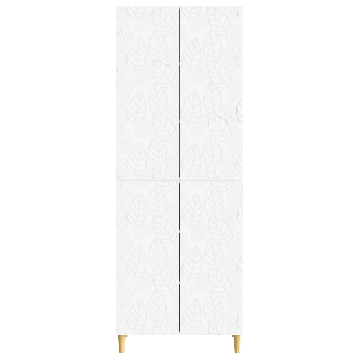 Cabinet Set 2 pcs White Engineered Wood
