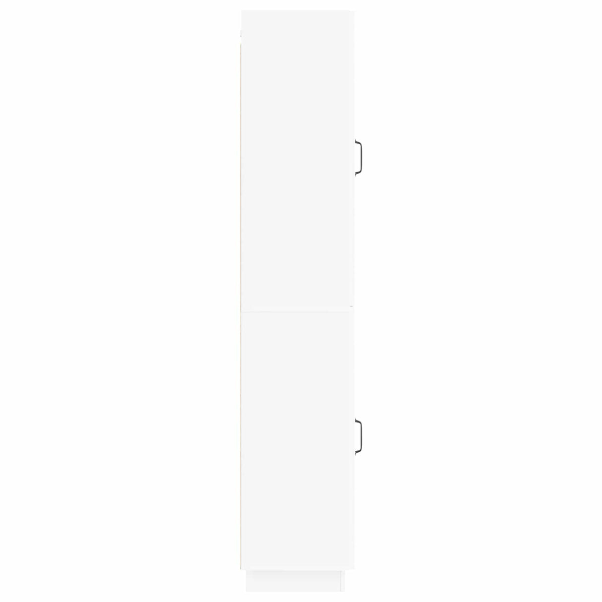 Cabinet Set 2 pcs White Engineered Wood