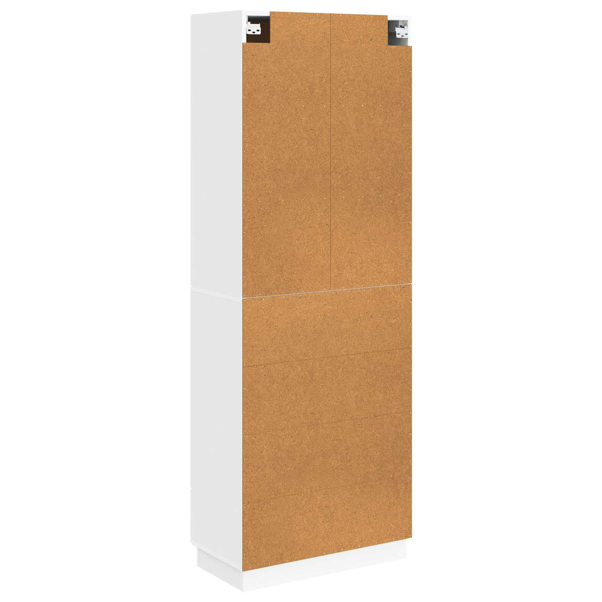 Cabinet Set 2 pcs White Engineered Wood