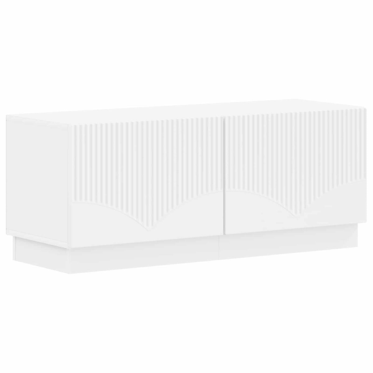 LED TV Cabinet HOORN 3 pcs White Engineered Wood