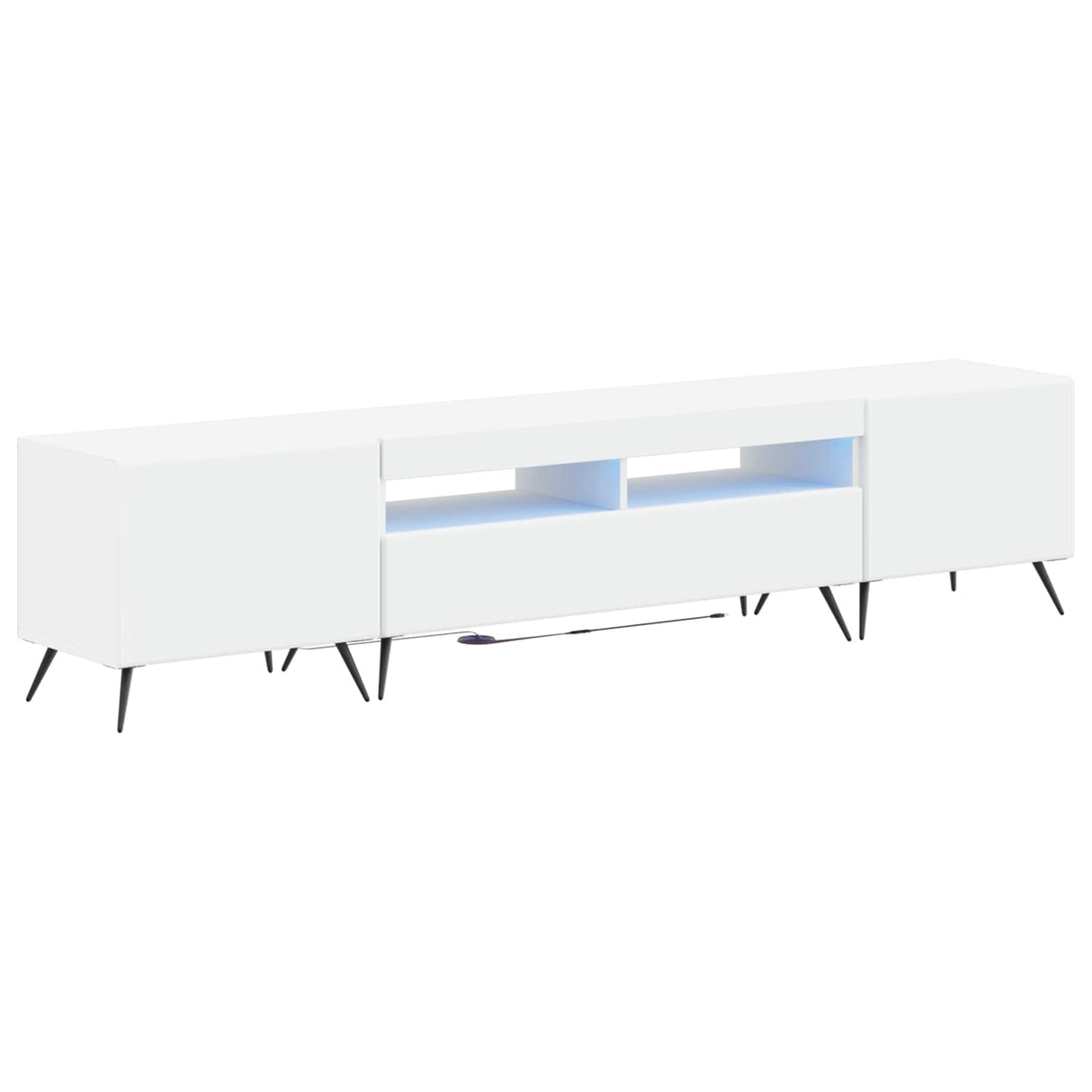 LED TV Cabinet BREDA 3 pcs White Engineered Wood