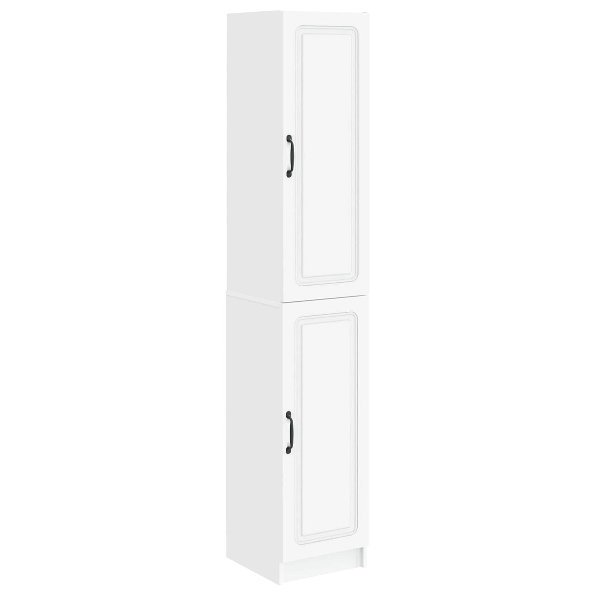 Cabinet Set 2 pcs White Engineered Wood