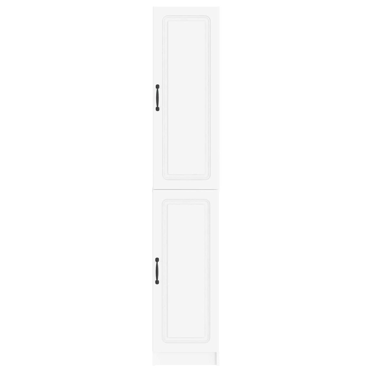 Cabinet Set 2 pcs White Engineered Wood