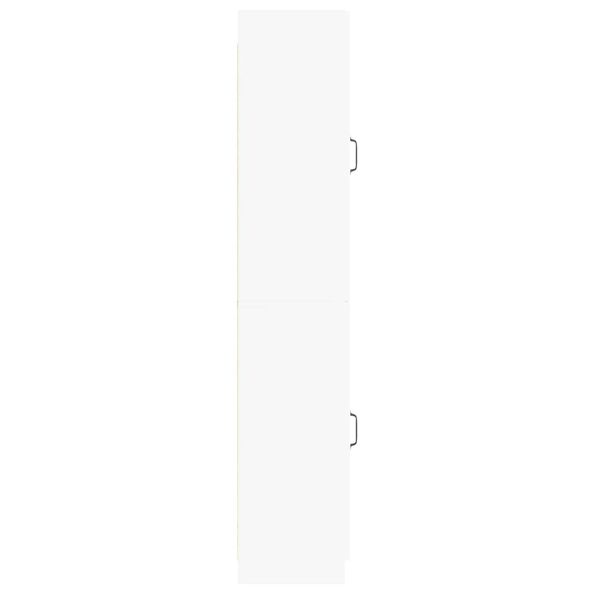 Cabinet Set 2 pcs White Engineered Wood