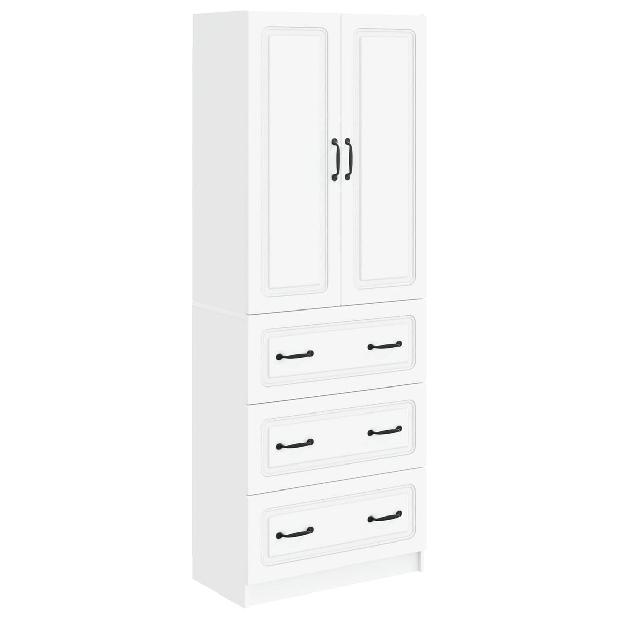 Cabinet Set 2 pcs White 66 x 34.5 x 87 cm Engineered Wood