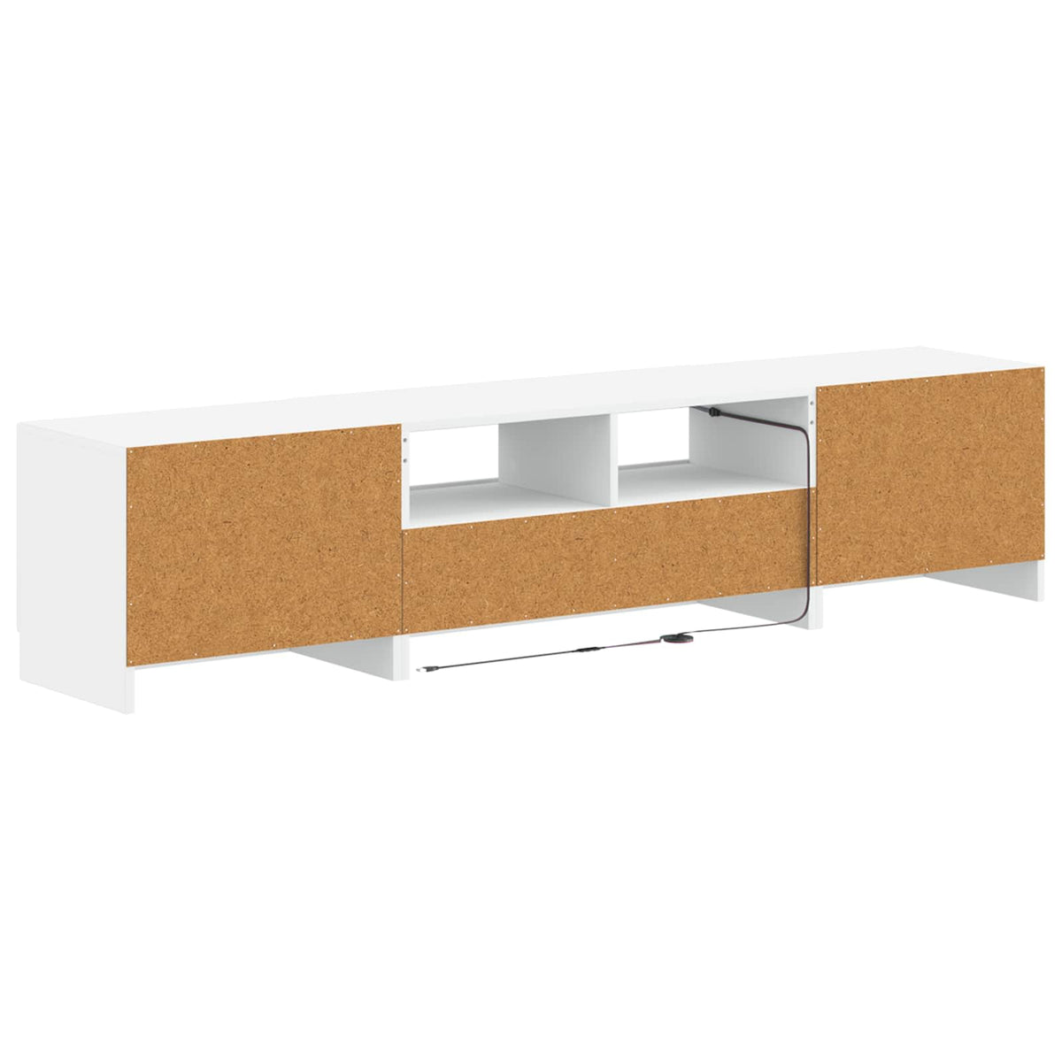 LED TV Cabinet UTRECHT 3 pcs White Engineered Wood