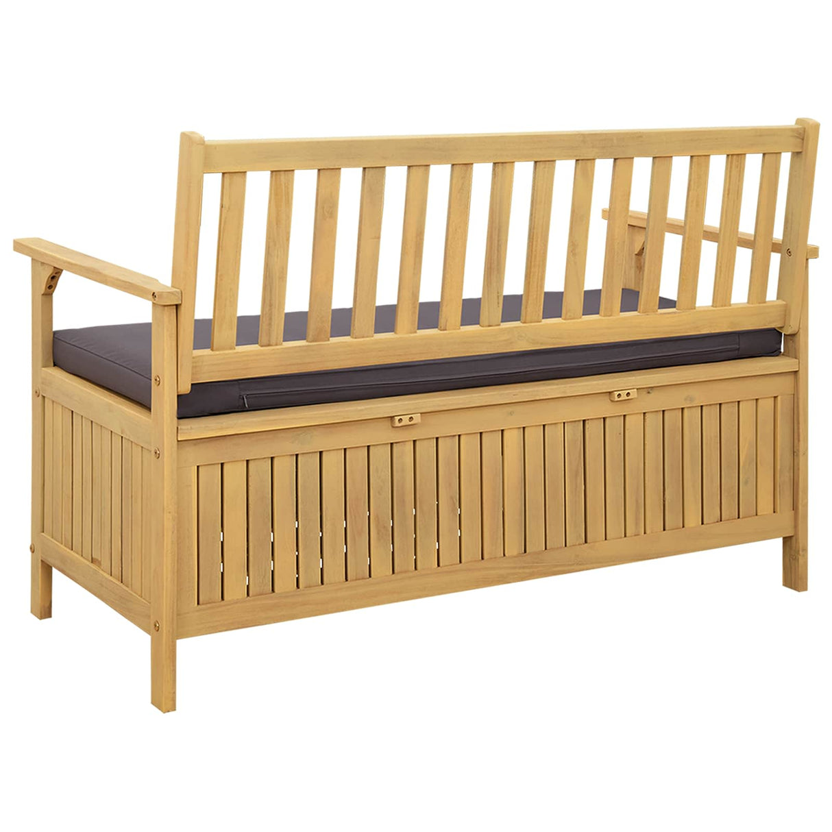 Storage Bench with Cushion with Storage 120 x 63 x 84 cm