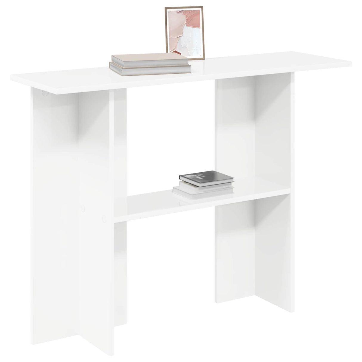 Console Table White 100 x 30 x 75 cm Engineered Wood