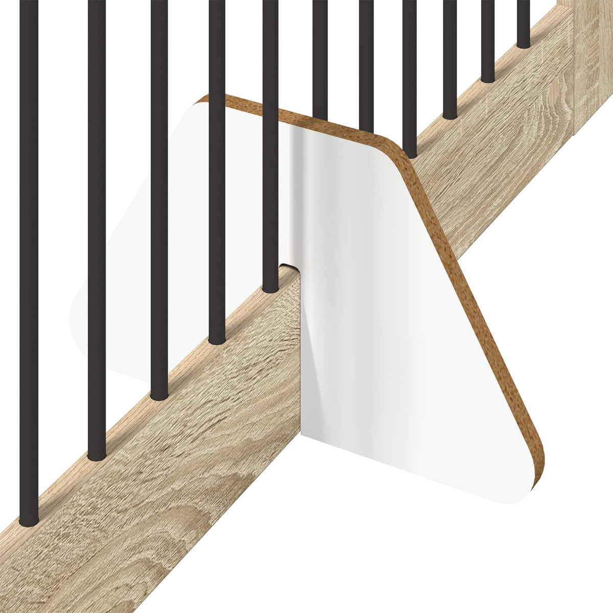 Foldable Dog Gate with Stands 4 pcs Sonoma Oak 401 cm
