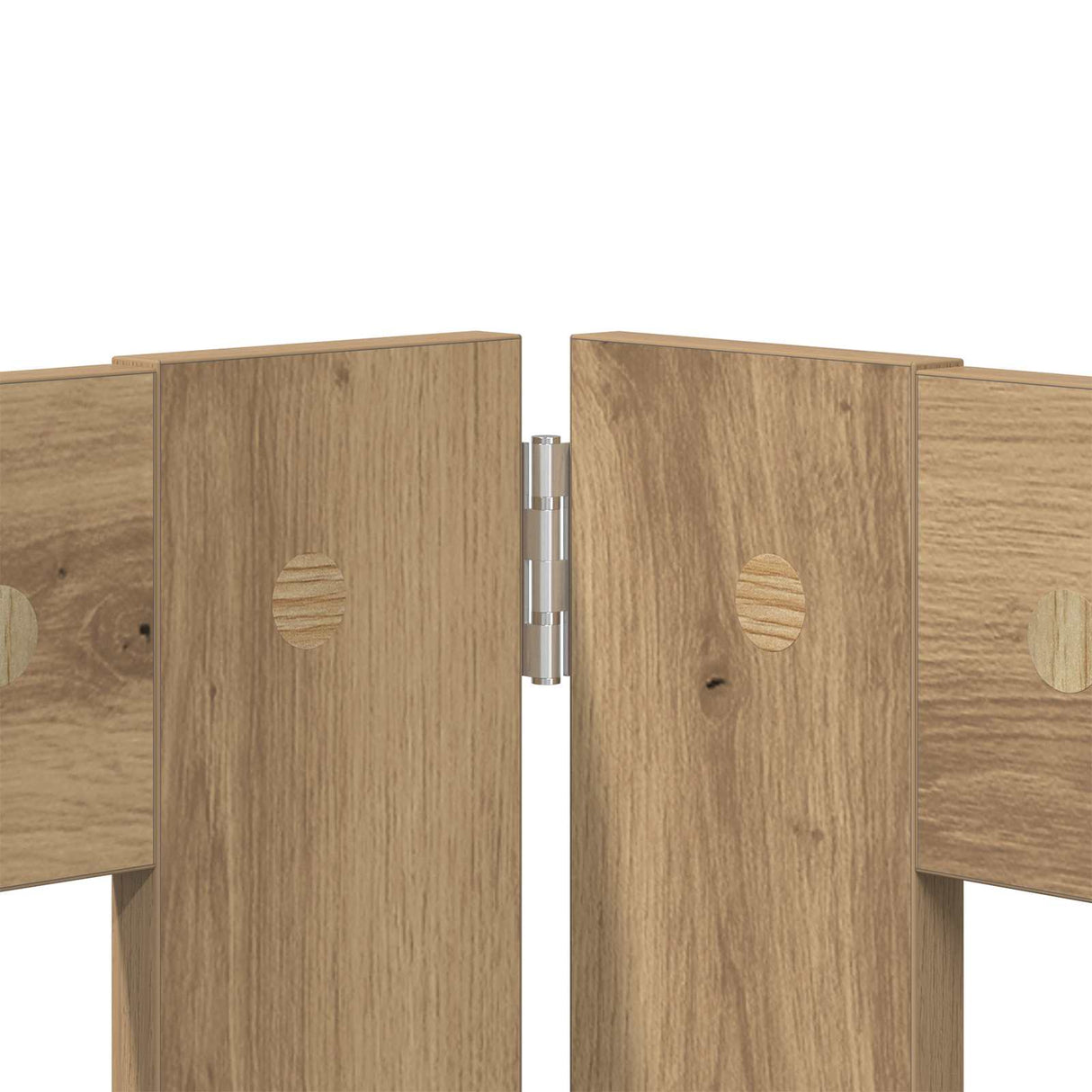 Foldable Dog Gate with Stands 6 pcs Artisan Oak 482 cm