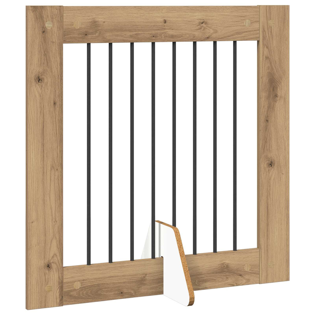 Foldable Dog Gate with Stands 6 pcs Artisan Oak 482 cm