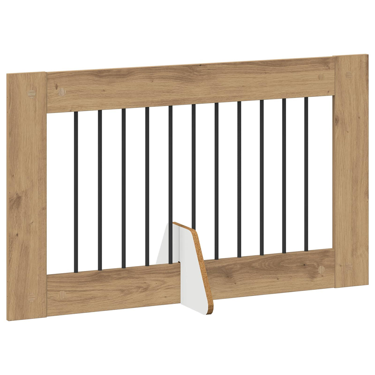 Foldable Dog Gate with Stands 4 pcs Artisan Oak 401 cm