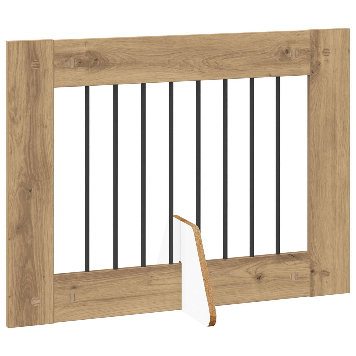 Foldable Dog Gate with Stands 2 pcs Artisan Oak 160.5 cm