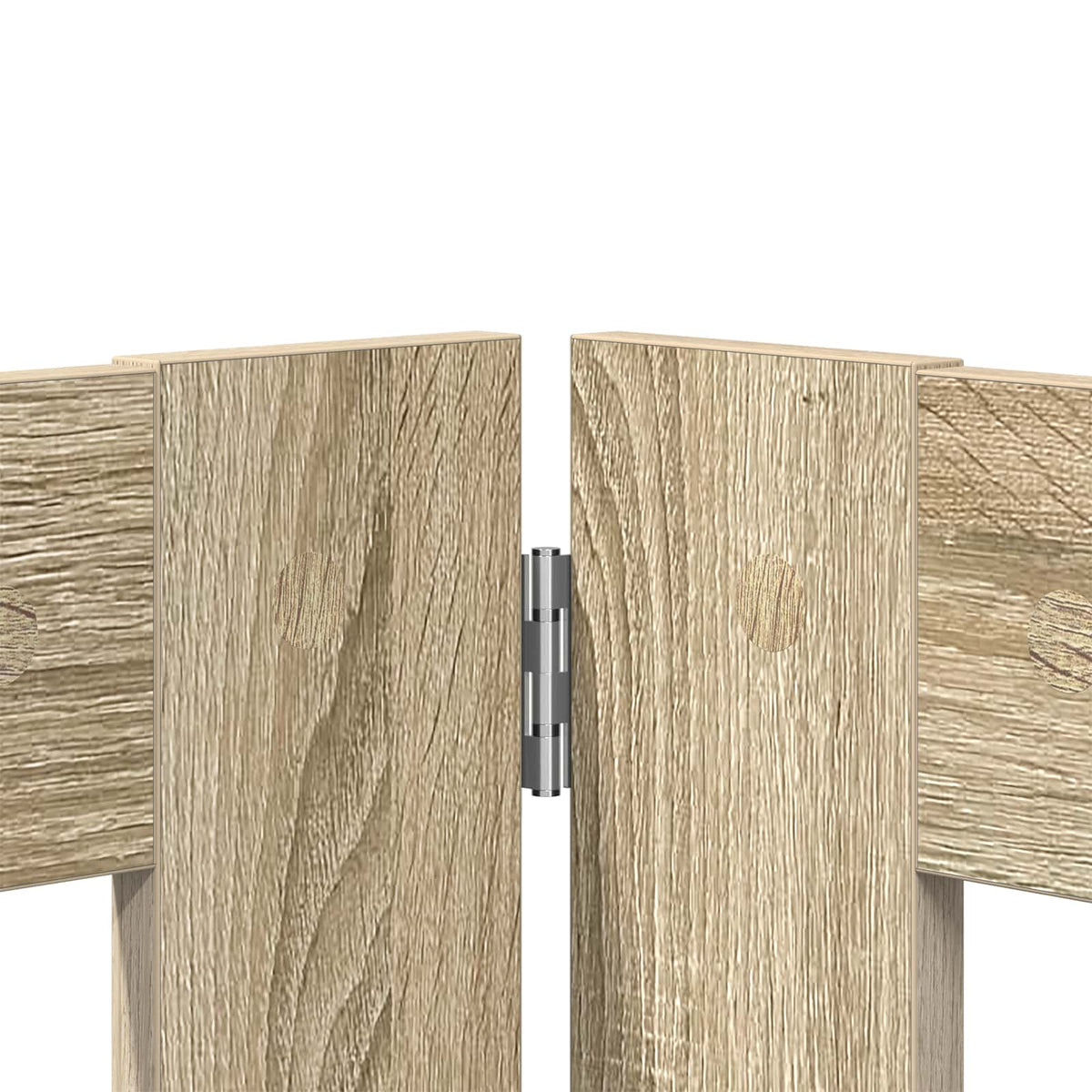 Foldable Dog Gate with Stands 6 pcs Sonoma Oak 482 cm