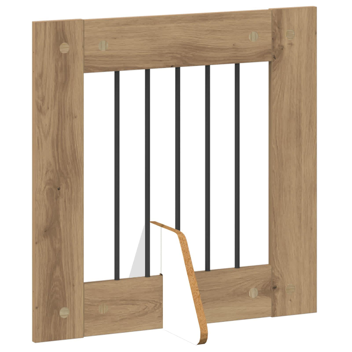 Foldable Dog Gate with Stands 2 pcs Artisan Oak 120,5 cm