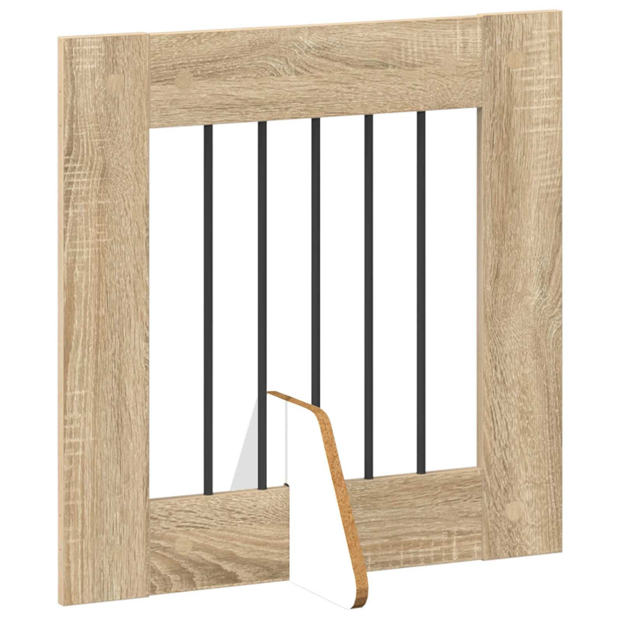 Foldable Dog Gate with Stands 6 pcs Sonoma Oak 362 cm